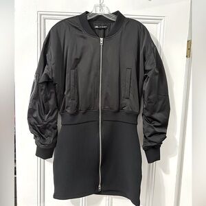 Bomber jacket dress